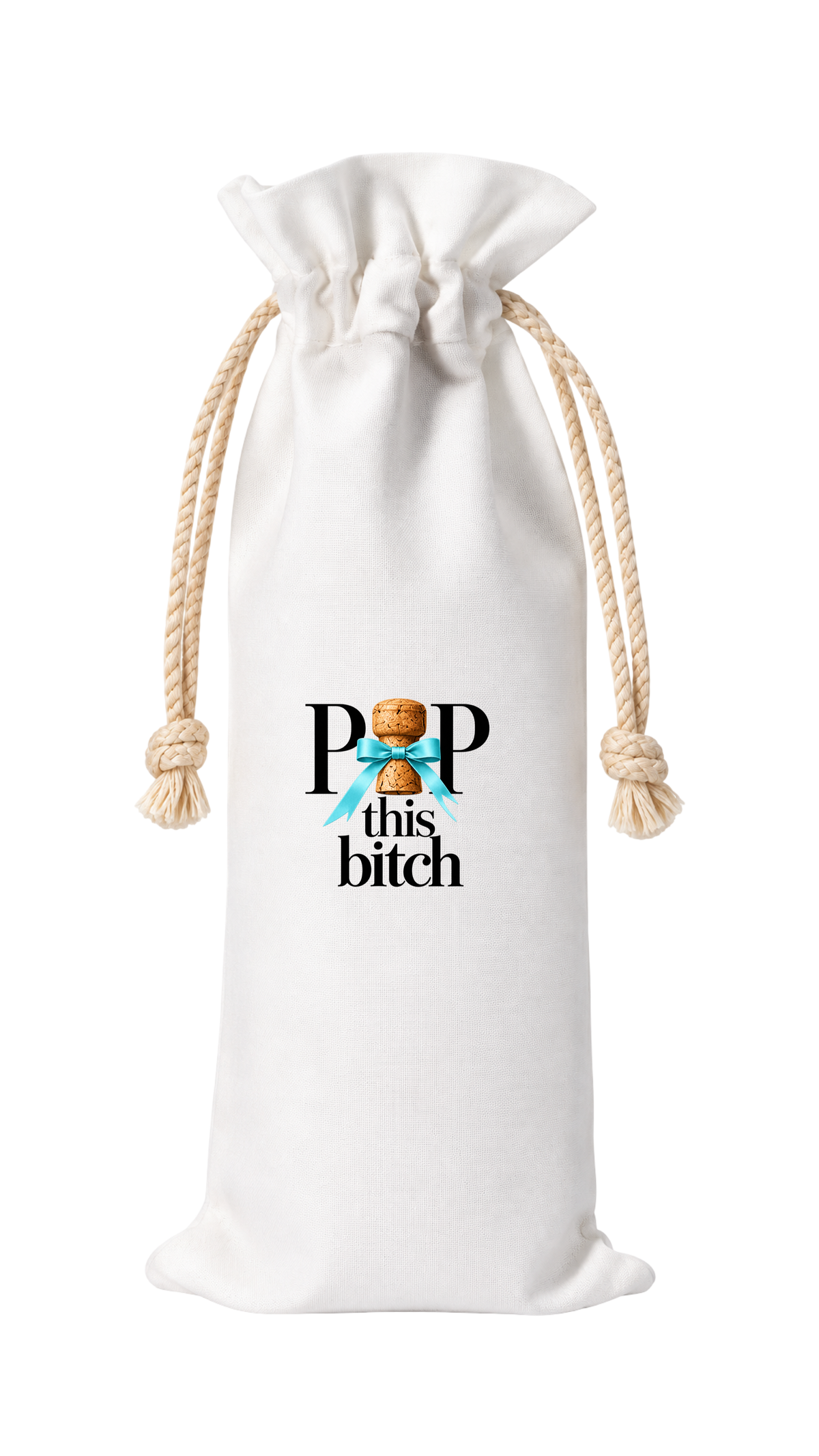 POP THIS BITCH CHAMPAGNE BAG