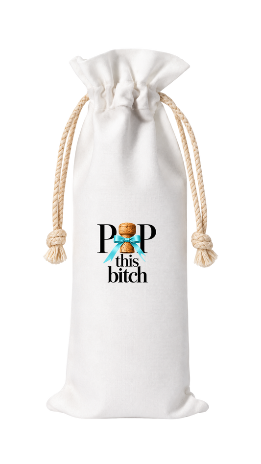 POP THIS BITCH CHAMPAGNE BAG
