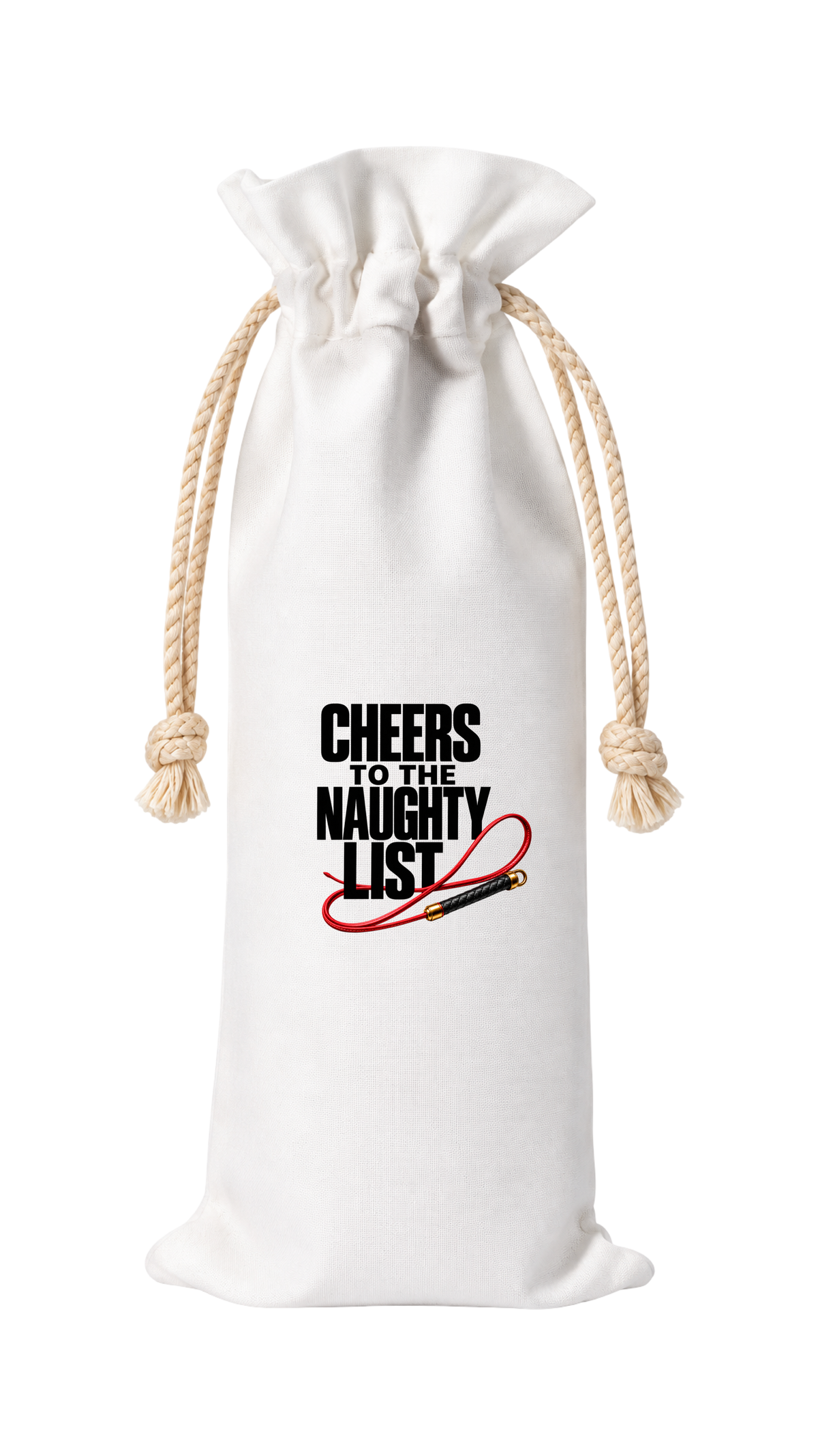 CHEERS TO THE NAUGHTY LIST HOLIDAY WINE BAG