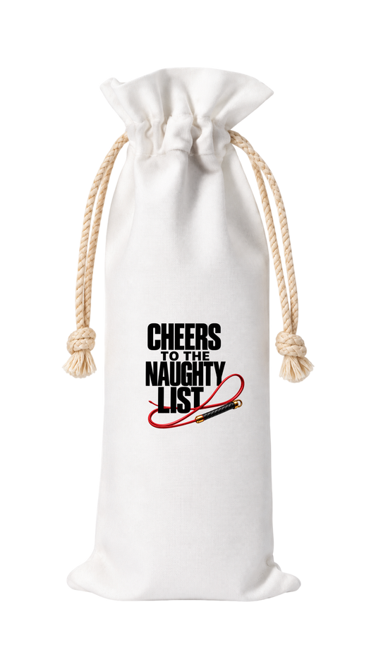 CHEERS TO THE NAUGHTY LIST HOLIDAY WINE BAG