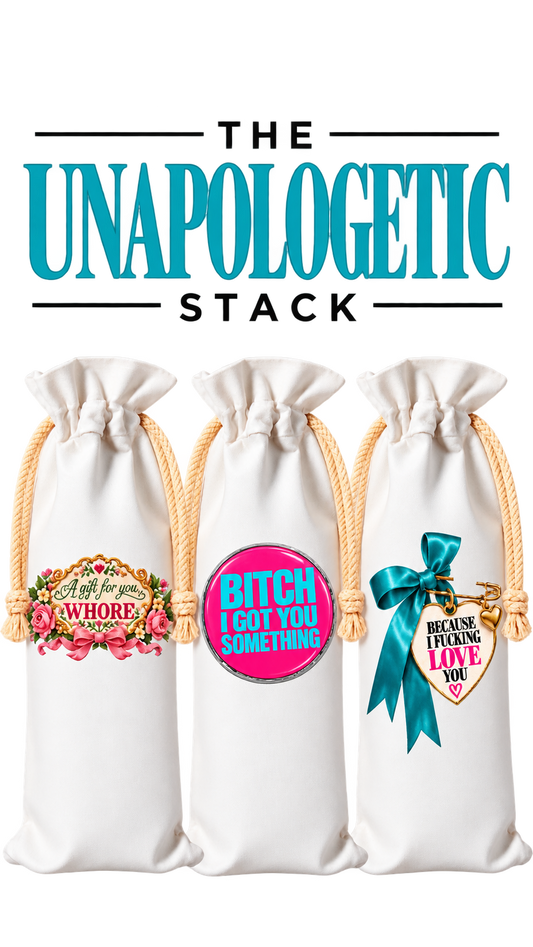 THE UNAPOLOGETIC STACK | WINE BAG 3-PACK