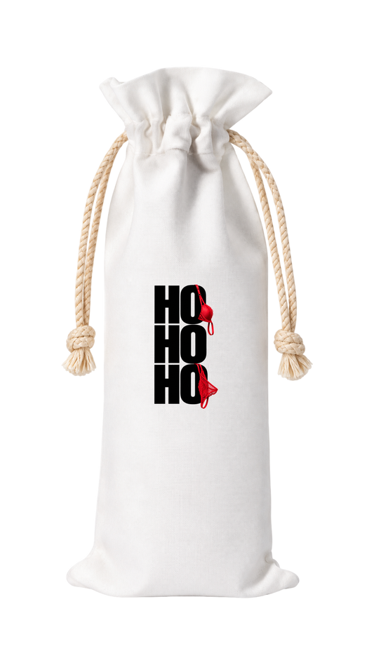 HO HO HO HOLIDAY WINE BAG